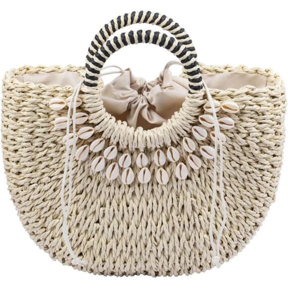 Straw Bags, Summer Rattan Bags 01 - Picture 1 of 8